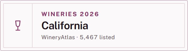 Wineries in California — WineryAtlas